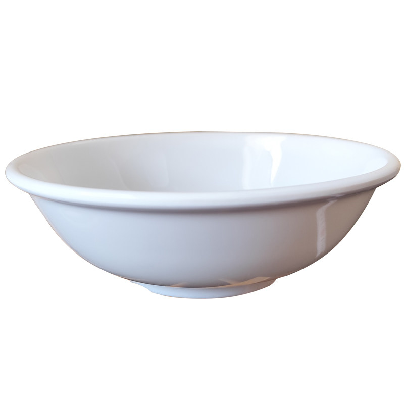 粥碗仿瓷碗塑料反口碗豆浆碗馄饨米线碗米饭稀饭碗餐饮店商用白碗