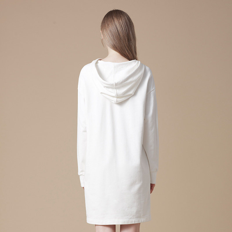 igoego高端定制白色连帽印花卫衣 igoego服饰卫衣/绒衫