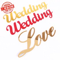 Wedding car Alphabet Wedding wedding car Decorative Character Letters Wedding Love License Plate Wedding Decoration 