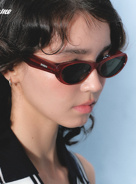 Fakeme2025质感板材椭圆墨镜