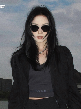 Fakeme超轻钛金属韩系猫眼墨镜