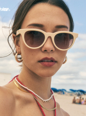 Fakeme猫眼框板材墨镜太阳镜