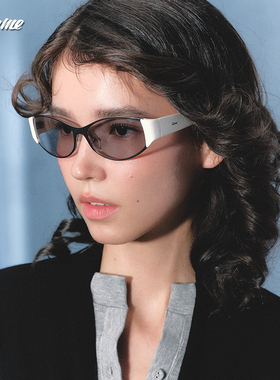 Fakeme时尚椭圆框复古太阳镜