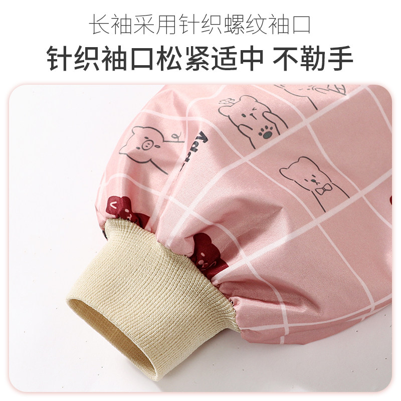 防水防油围裙2025新款家用厨房长袖罩衣女工作服做饭围腰护衣网红,淘宝优惠券,粉丝福利购,淘宝优惠卷