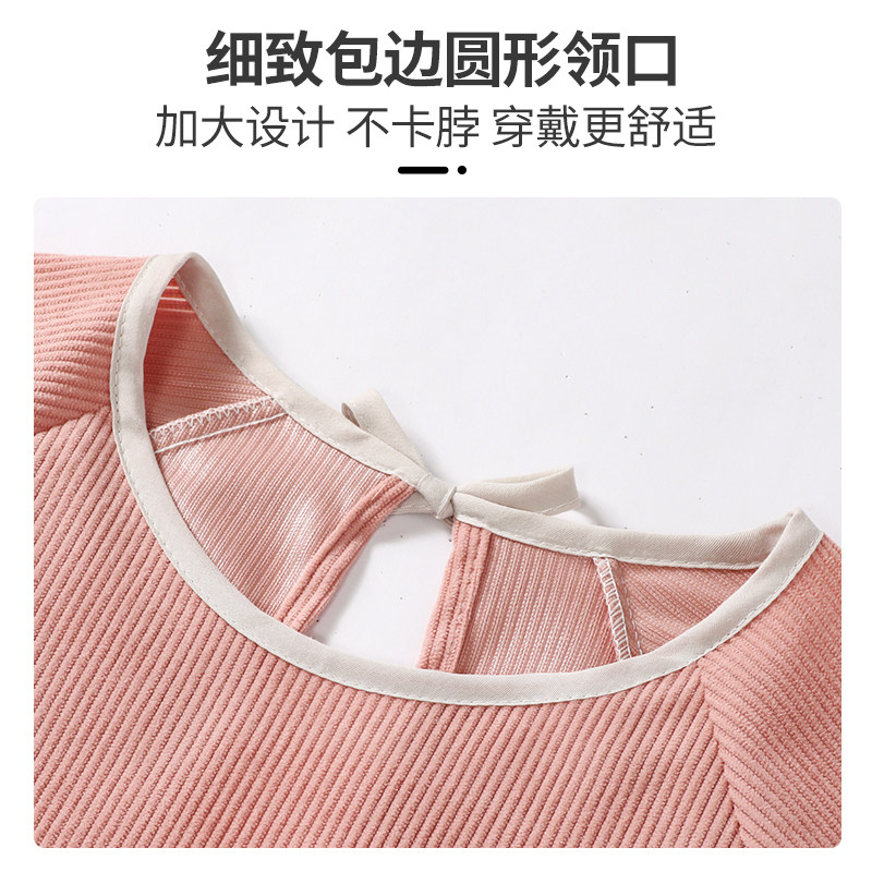 围裙厨房家用2026新款做饭防水防油罩衣女高级感年轻款围腰灯芯绒,淘宝优惠券,粉丝福利购,淘宝优惠卷