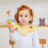 Детский хлопковый демисезонный слюнявчик для новорожденных, защитный водонепроницаемый нагрудник