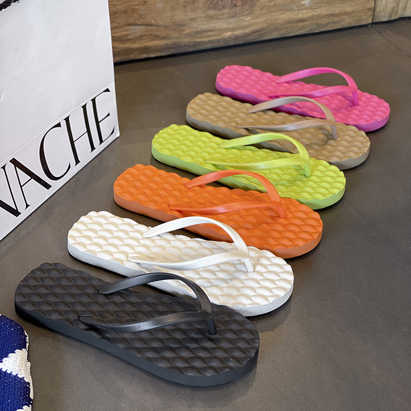 2025网红韩版纯色简约学生夹脚人字拖女防滑户外沙滩厚底凉拖鞋女,淘宝优惠券,粉丝福利购,淘宝优惠卷