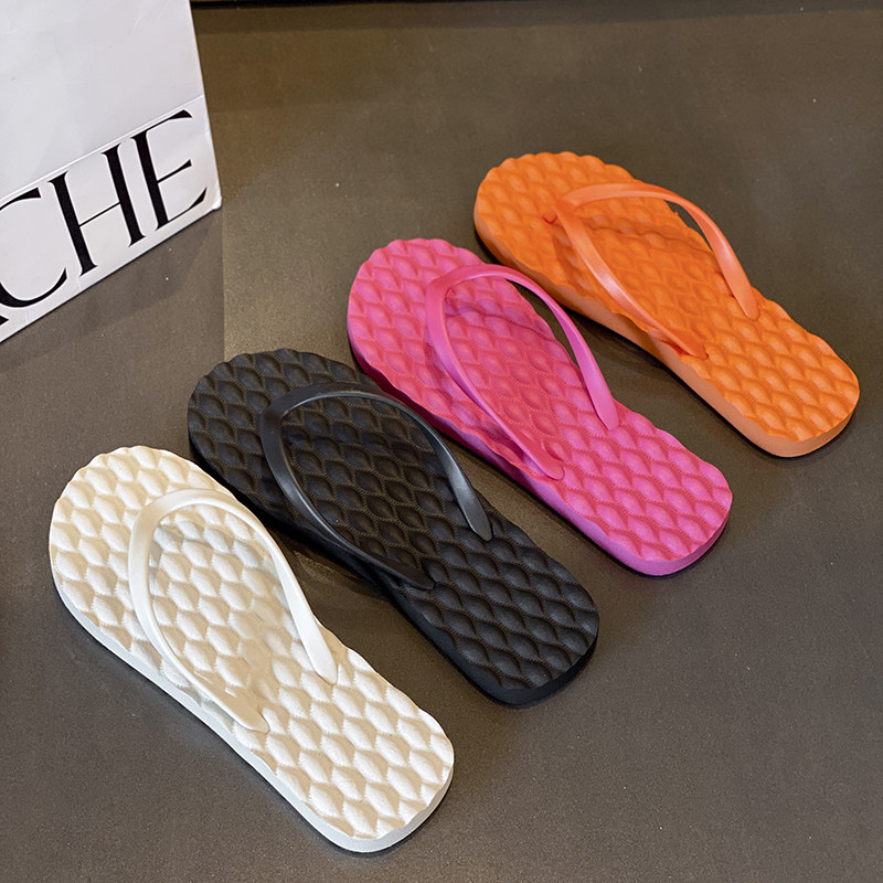 2025网红韩版纯色简约学生夹脚人字拖女防滑户外沙滩厚底凉拖鞋女,淘宝优惠券,粉丝福利购,淘宝优惠卷