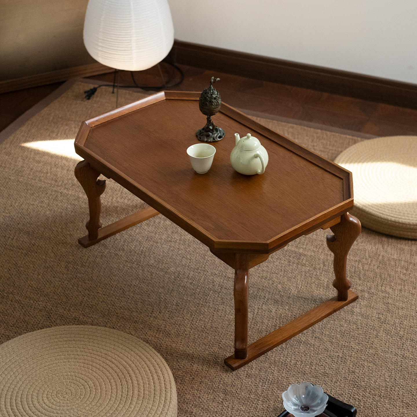 闻森家居宋式美学一体小型泡茶桌矮实木家用炕几民宿日式禅意茶台,淘宝优惠券,粉丝福利购,淘宝优惠卷