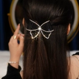 Элитный аксессуар для волос с бантиком, заколка для волос, шпильки для волос, легкий роскошный стиль, популярно в интернете, коллекция 2022