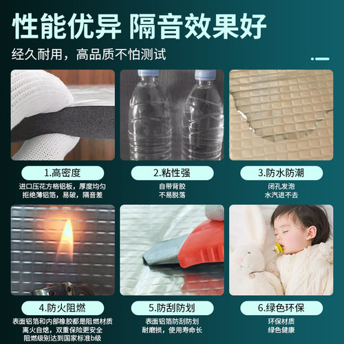 包110下水管隔音棉排下水管道保温棉卫生间消音吸音棉静音自粘 - 图2