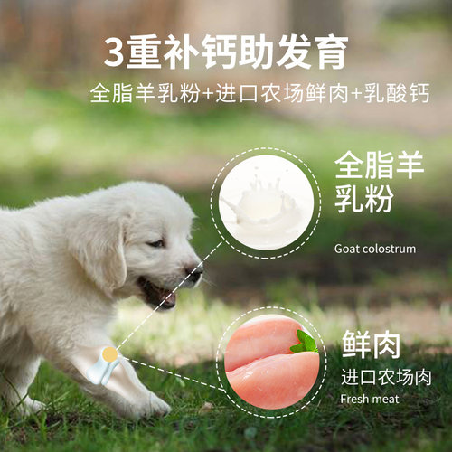 金毛幼犬专用狗粮1-12个月小狗奶糕6斤美毛亮毛补钙65%鲜肉软粮 - 图3