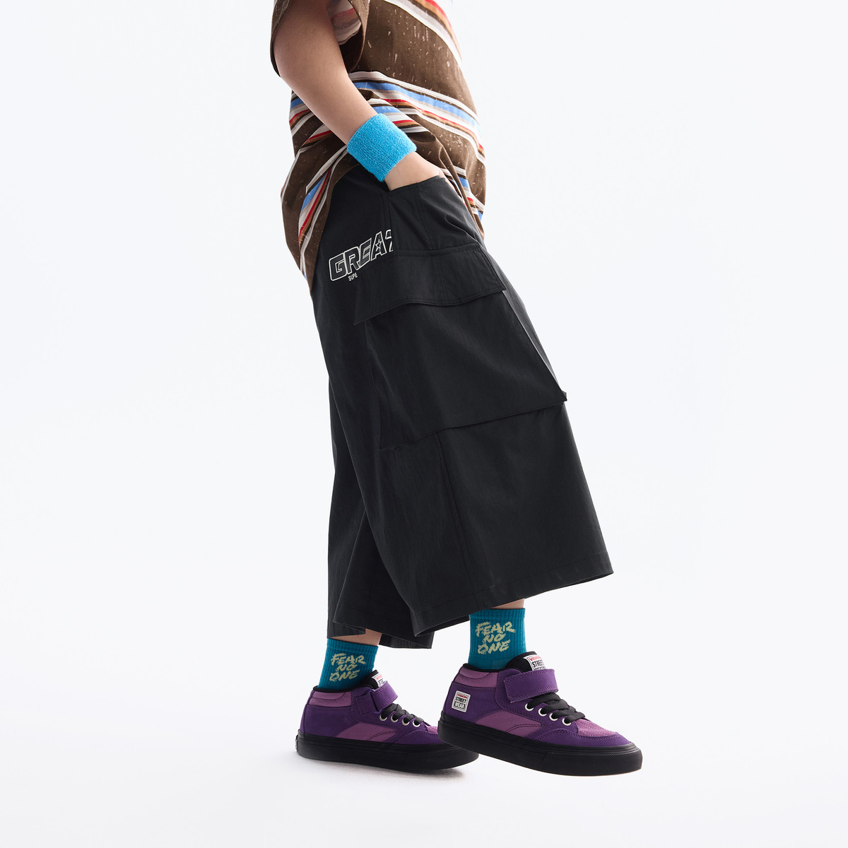 清仓MQD童装男童八分休闲裤2025夏装儿童韩版夏季绣花宽松工装裤,淘宝优惠券,粉丝福利购,淘宝优惠卷