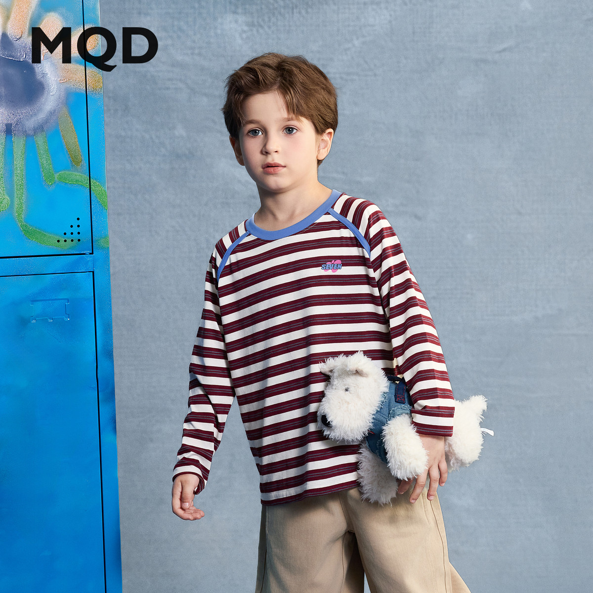 男童25秋季新款女童街潮宽松插肩袖长袖条纹T恤打底内搭,淘宝优惠券,粉丝福利购,淘宝优惠卷