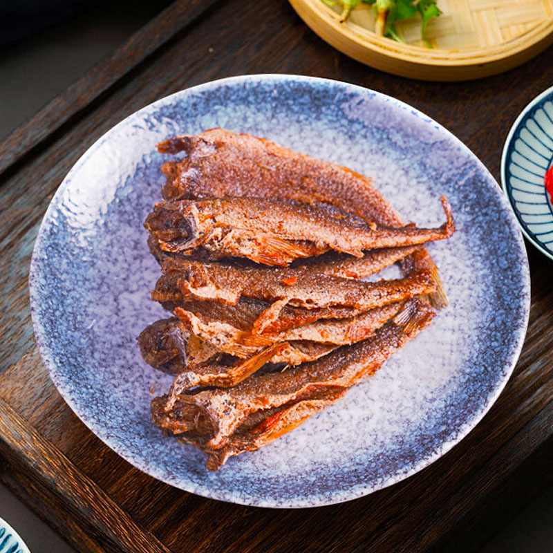 萌佳萌老上海特产香酥小黄鱼干即食零食休闲食品小吃熟食熏鱼爆鱼 - 图0