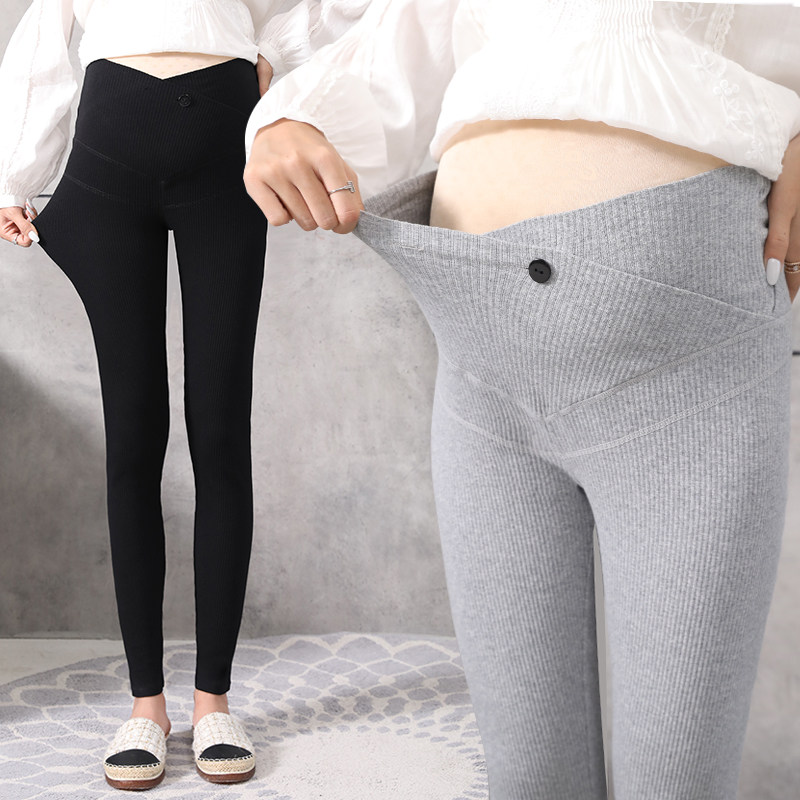 孕妇裤子春秋款薄绒外穿加绒打底裤 西瓜妈妈美孕孕妇打底裤