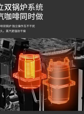 Me-711咖啡机家用全自动智能意式小型现磨蒸汽式