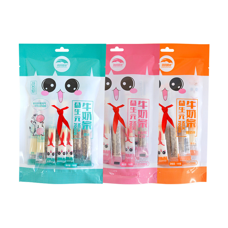 草原晨曲奶条益生菌牛奶条内蒙古特产奶酥棒100g零食奶制品