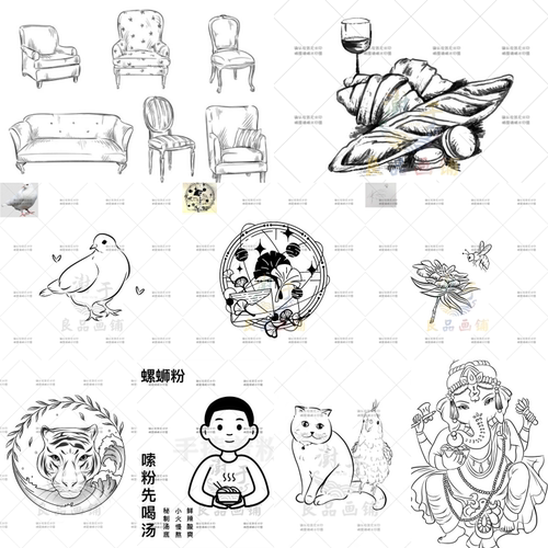约稿代画手绘设计来图定制卡通图案动漫形象LOGO加急配饰背景补拍 - 图1