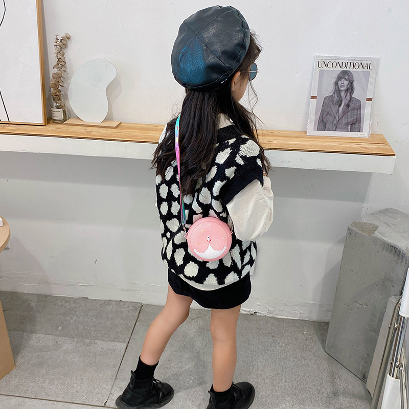 儿童女可爱公主甜甜圈女孩潮零钱包 newu箱包女士包袋