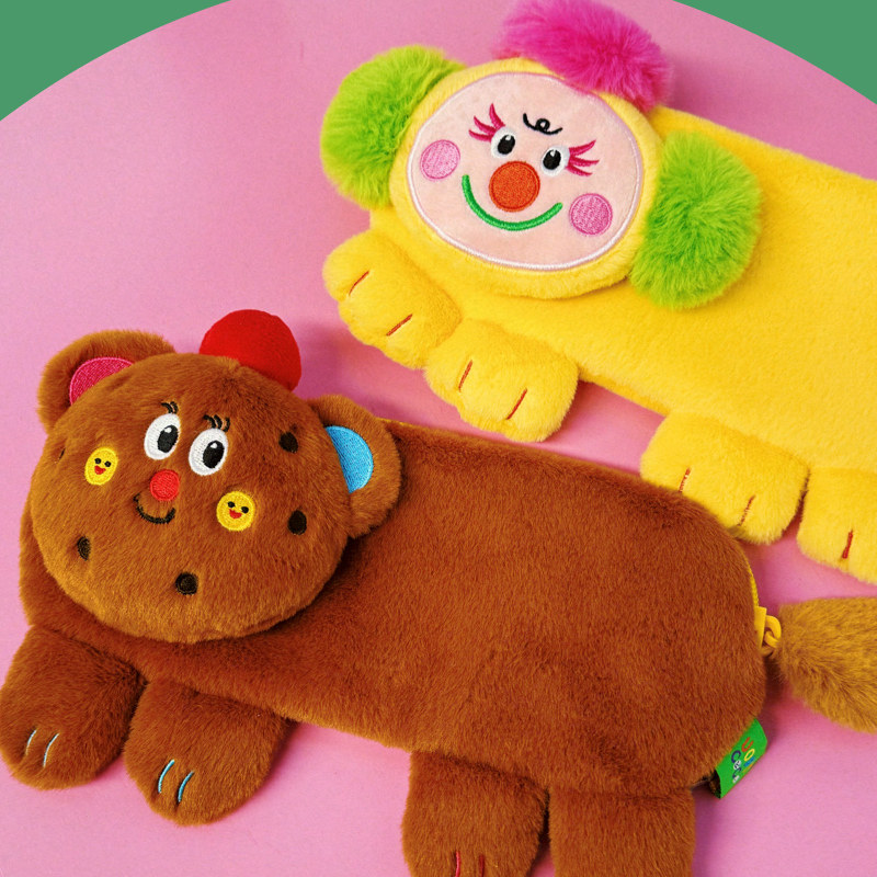 Uodycoco plush pencil bag cute cartoon stationery