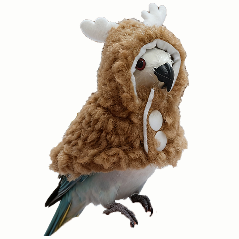 小麋鹿鹦鹉斗篷披风小鸟衣服过冬季保暖防寒睡袍宠物鸟专用外出服,淘宝优惠券,粉丝福利购,淘宝优惠卷