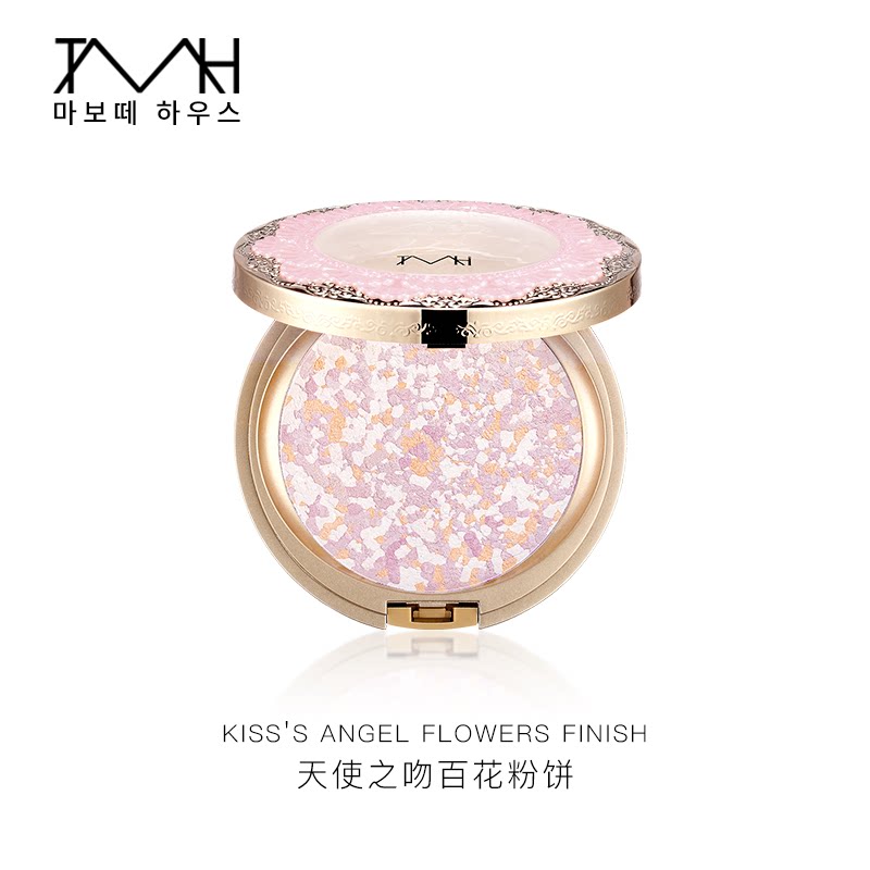 tmh(美妆)天使之吻百花粉饼净定妆 tmh粉饼