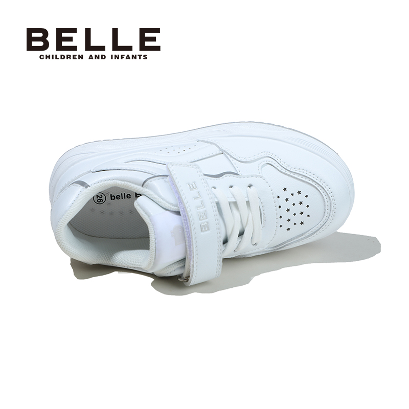 百丽童鞋春季时尚百搭儿童板鞋女童轻便软底透气休闲鞋男童宝宝鞋 - 图2