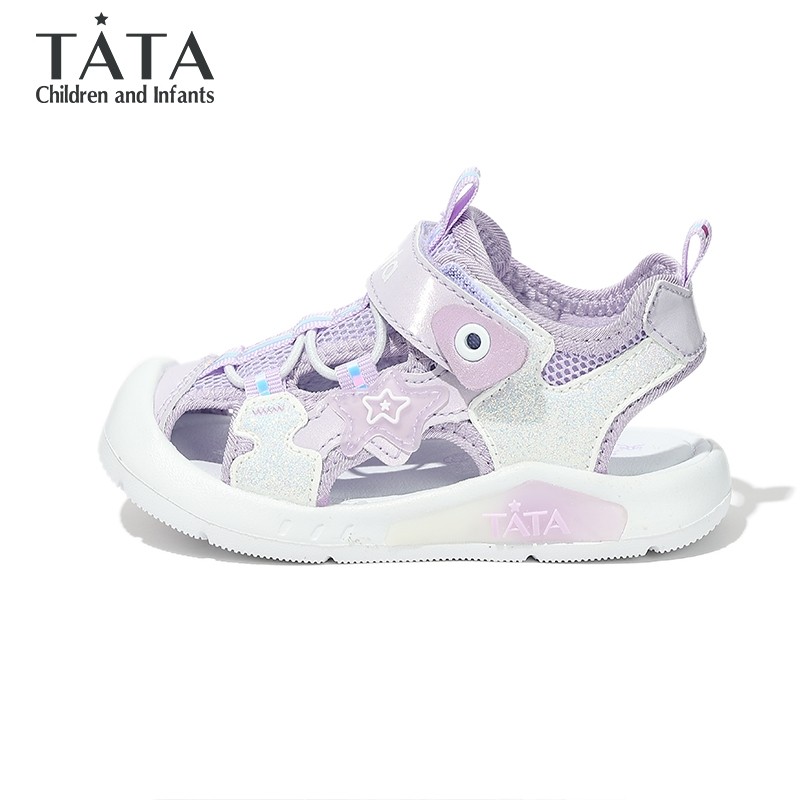 TATA他她童鞋女童夏季透气运动凉鞋男童百搭宝宝鞋轻便软底沙滩鞋,淘宝优惠券,粉丝福利购,淘宝优惠卷