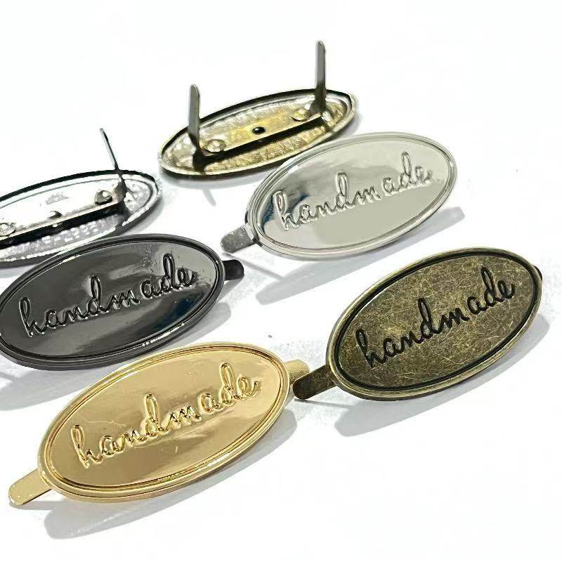 易安装五金铁牌配件唛头装饰 DIY手作包五金装饰扣handmade商标,淘宝优惠券,粉丝福利购,淘宝优惠卷