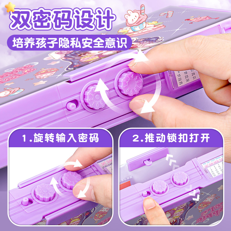 Multifunctional high-tech password writing box