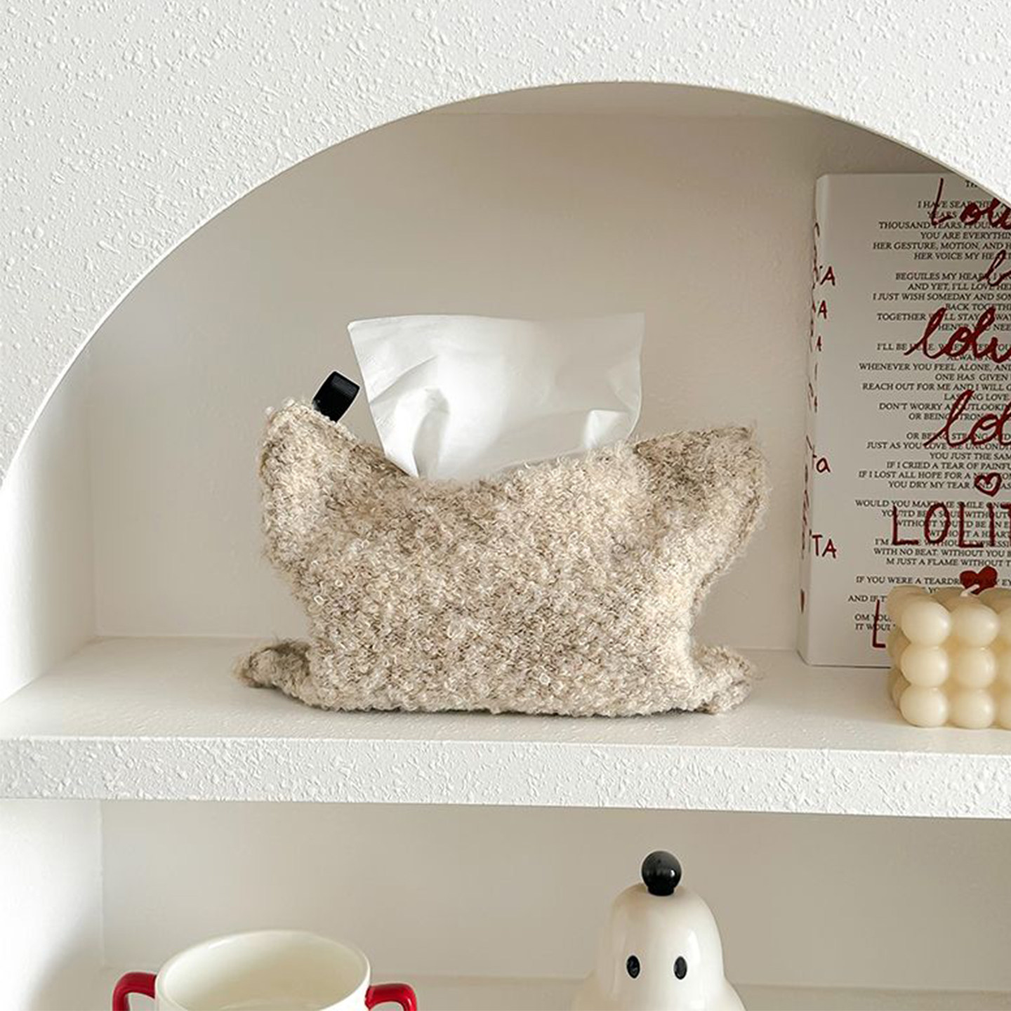 针织布艺纸巾盒家用简约复古餐桌面客厅抽纸车载收纳袋装饰品摆件,淘宝优惠券,粉丝福利购,淘宝优惠卷