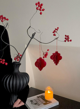 新婚氛围布置仿真花中古风喜庆