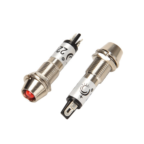8MM电源信号灯XD8-1金属指示灯LED工作灯6V12V24V铜灯ADP8-1 - 图3