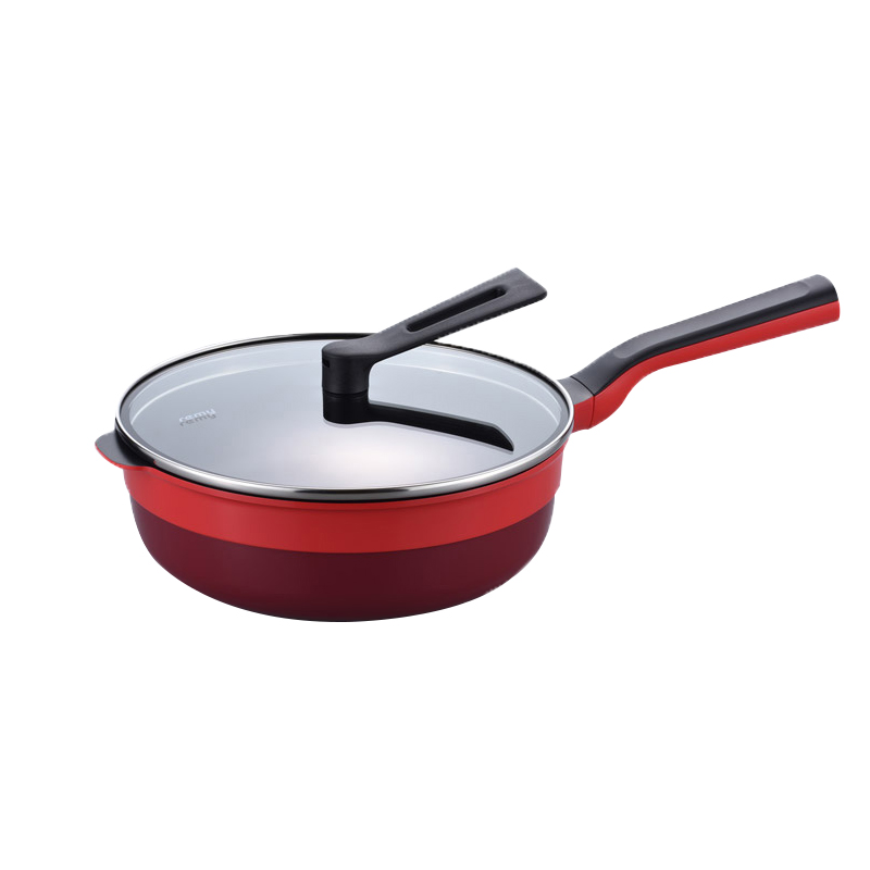 日本进口remy pan+多功能平底锅深型煎锅不粘锅不沾炒菜锅家用 - 图0