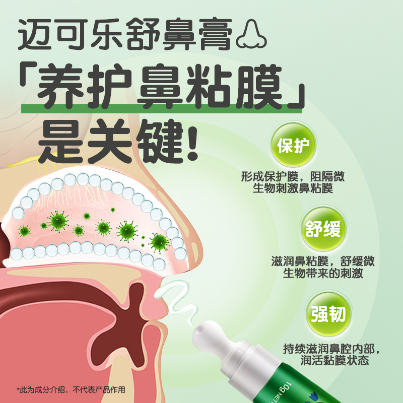 MAXCURAL迈可乐舒鼻膏涂抹鼻腔鼻不适青少年提神醒脑儿童 - 图1