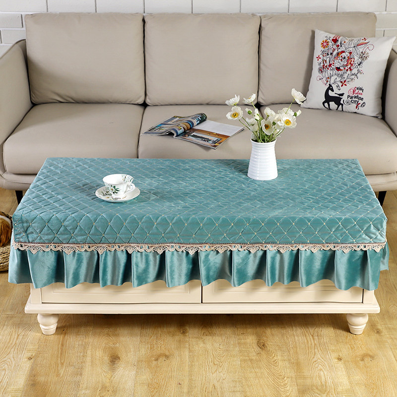 茶几桌布客厅餐桌布套罩加厚布艺茶几布蕾丝现代简约电视柜罩桌布,淘宝优惠券,粉丝福利购,淘宝优惠卷