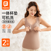 Pregnant woman warm vest free of wearing underwear lactation harness Develvet Special gush maternal autumn and winter style to feed