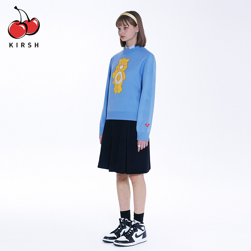 kirsh20年秋冬郑多玹同款樱桃毛衣 kirsh海外毛衣