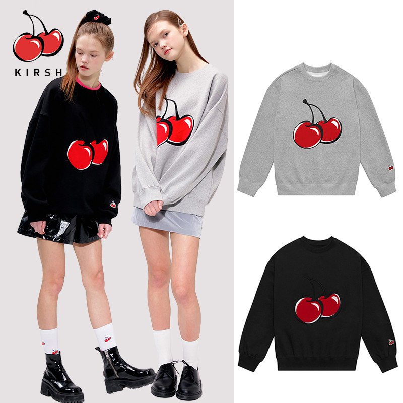 kirsh20年秋冬泫雅同款大樱桃卫衣 kirsh海外卫衣/绒衫