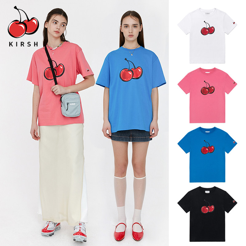 kirsh2020年春夏新款大樱桃t恤 kirsh海外T恤