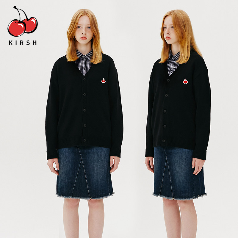 kirsh2020年秋冬新款大樱桃毛衣 kirsh海外毛针织衫