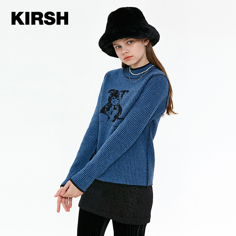 kirsh2020年秋冬新款大樱桃打底衫 kirsh海外毛衣