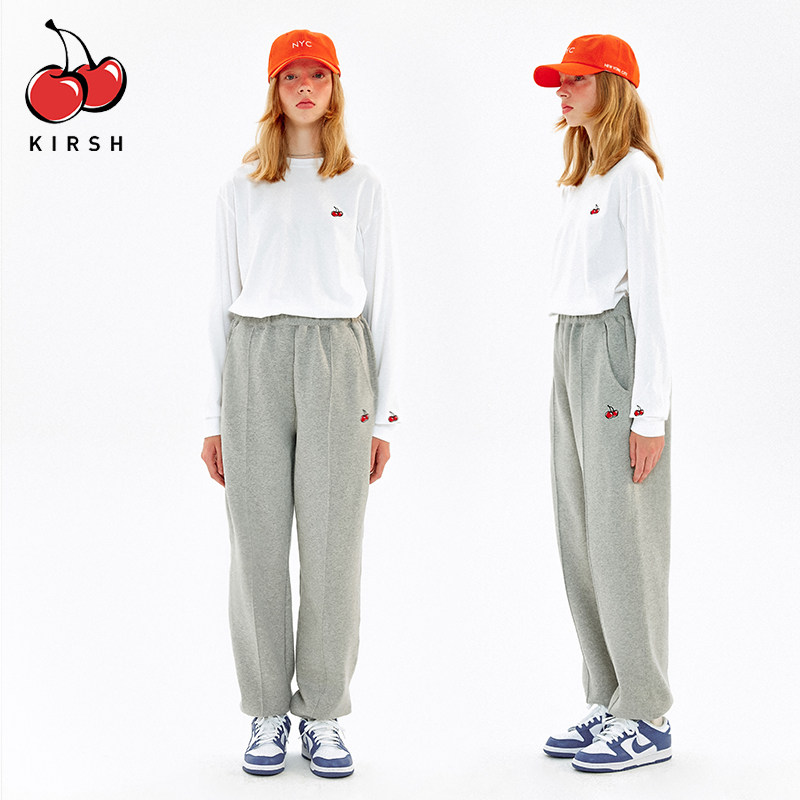 kirsh2020秋冬新款大樱桃棉运动裤 kirsh海外休闲裤