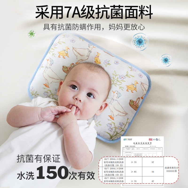 小米枕头定型枕头婴儿0到6个月矫正头型新生儿宝宝荞麦睡圆头专用 - 图2