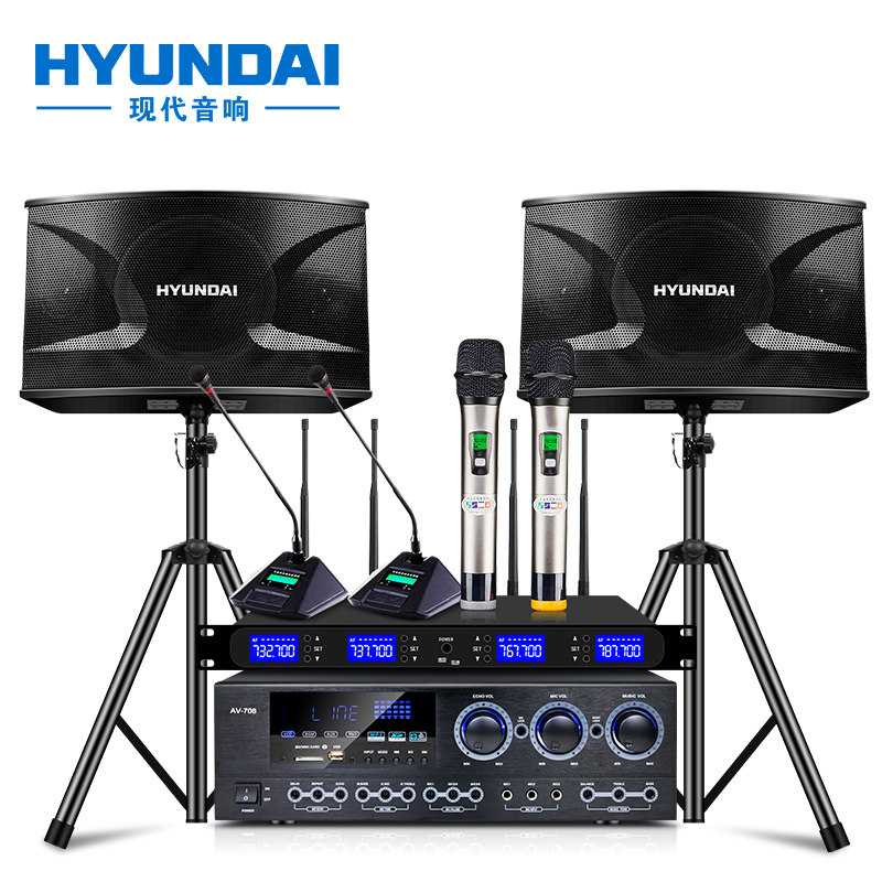 现代h10会议重低音家庭ktv音响 华睿影音KTV/卡拉OK音箱