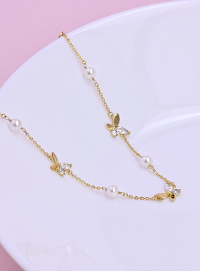 蝴蝶设计高级感百搭清新气质手链