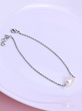 轻奢风高级感天然巴洛克珍珠手链