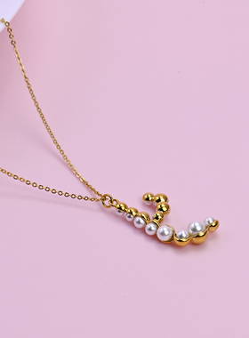 正反两戴百搭轻奢长款项链毛衣链