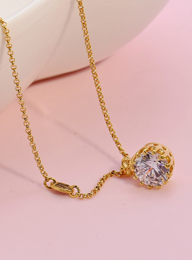 特价处理jc皇冠锆石项链现货